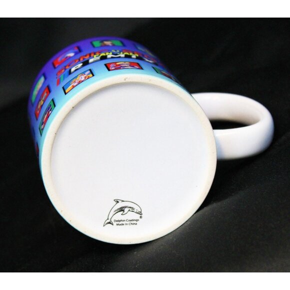 Vtg Sonic & Sega Fan Jam Remix Coffee Mug Cup Video Game Anime Dolphin Coatings - Picture 6 of 6